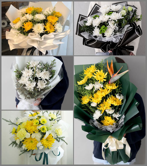 广东揭阳市普宁市大坝镇粮田村白事花束代送